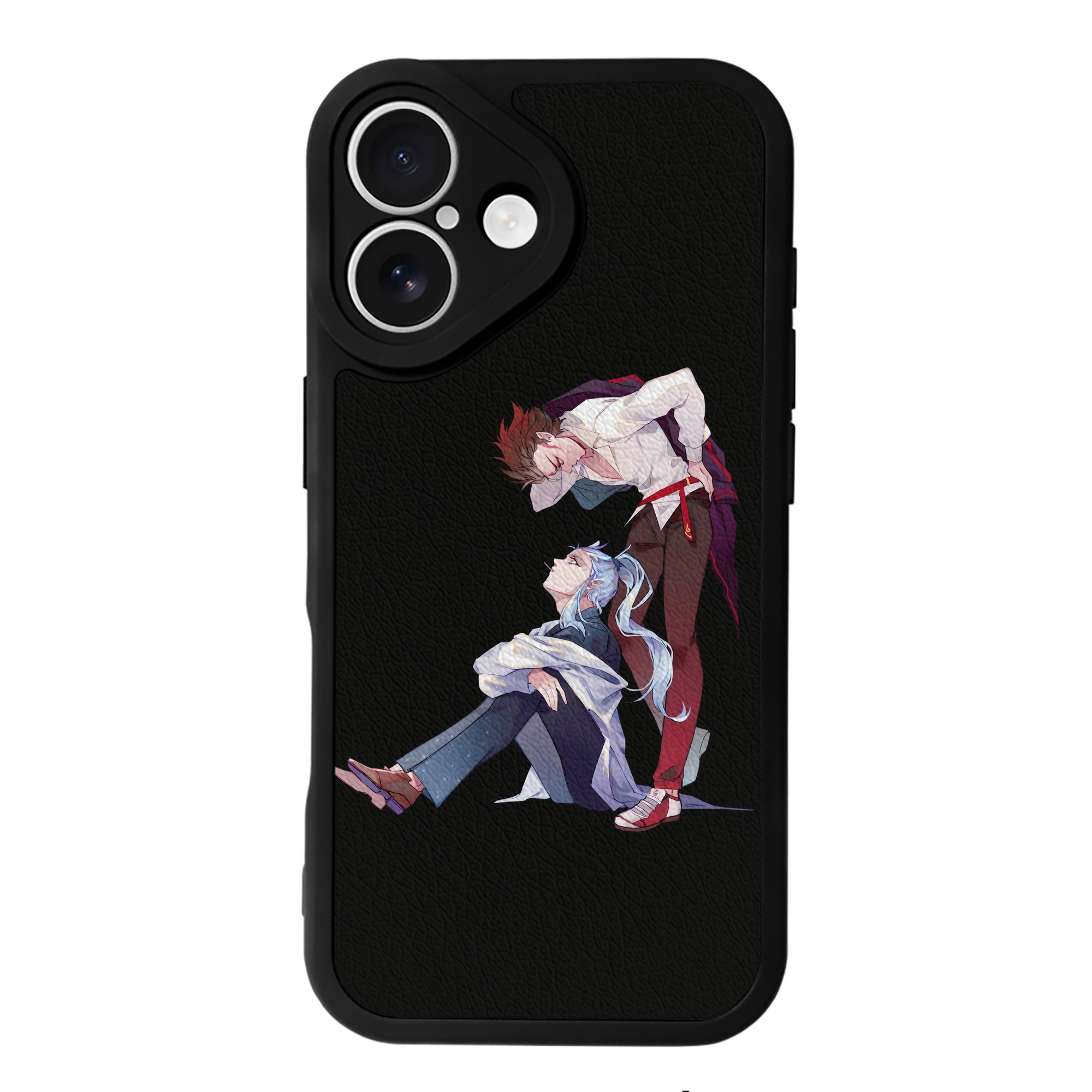 （画像用） Ne Zha 2 ナタ 魔童の大暴れ 【iPhone 16シリーズ対応】シリコンスマホケース（レザー調） 材質：シリコン
